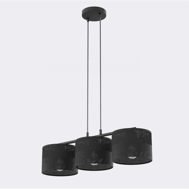 Lomis Black Pendant Lamp (3 lights)