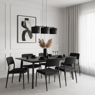 Lomis Black Pendant Lamp (3 lights)