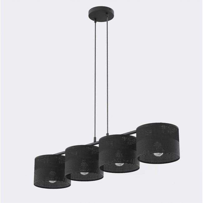 Lomis Black Pendant Lamp (4 lights)