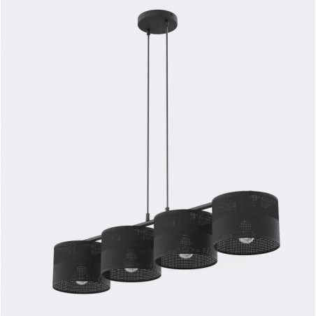 Lomis Black Pendant Lamp (4 lights)