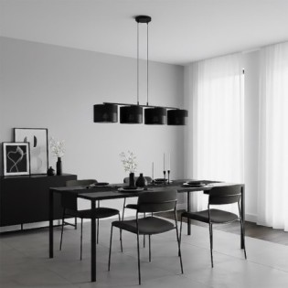 Lomis Black Pendant Lamp (4 lights)