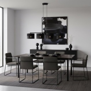 Lomis Black Pendant Lamp (4 lights)