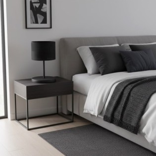 Lomis Black Table Lamp