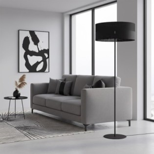 Lomis Black Floor Lamp