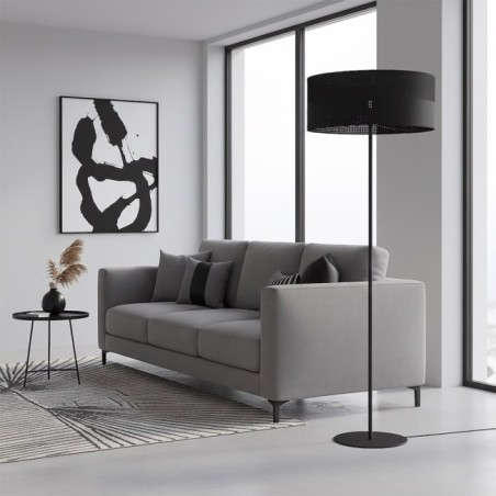 Lomis Black Floor Lamp