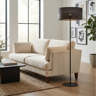 Lomis Black Floor Lamp