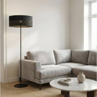 Lomis Black Floor Lamp