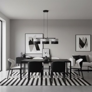 Lomis Gray Pendant Lamp (3 lights)