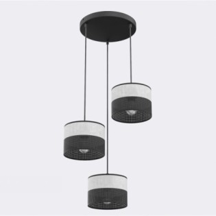 Lomis II Gray Pendant Lamp (3 lights)