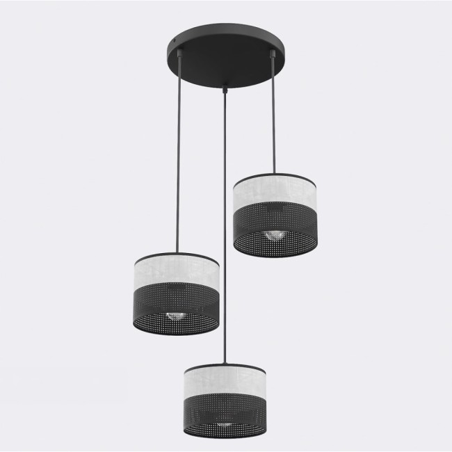 Lomis II Gray Pendant Lamp (3 lights)