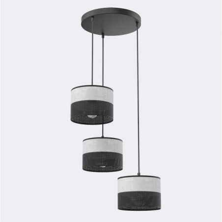 Lomis II Gray Pendant Lamp (3 lights)