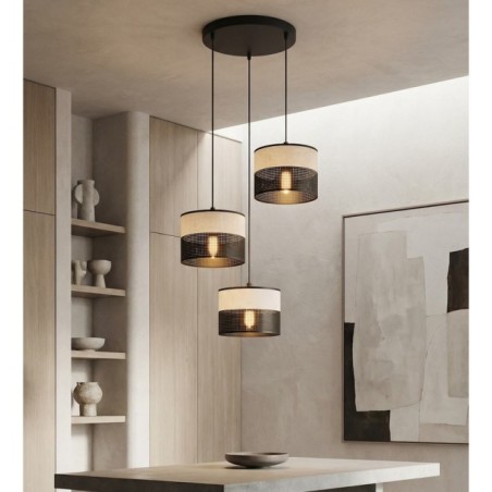 Lomis II Gray Pendant Lamp (3 lights)