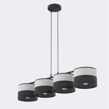 Lomis Gray Pendant Lamp (4 lights)