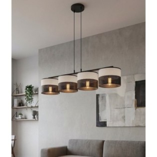 Lomis Gray Pendant Lamp (4 lights)