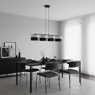 Lomis Gray Pendant Lamp (4 lights)