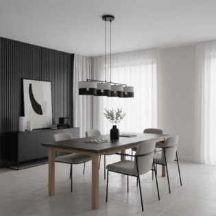 Lomis Gray Pendant Lamp (4 lights)