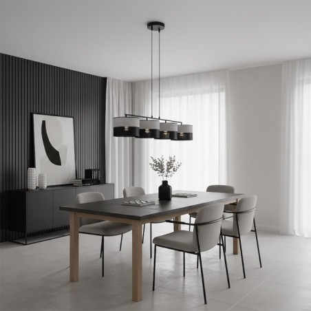 Lomis Gray Pendant Lamp (4 lights)
