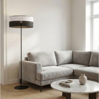 Lomis Gray Floor Lamp