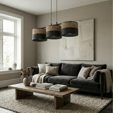 Lomis Brown Pendant Lamp (3 lights)