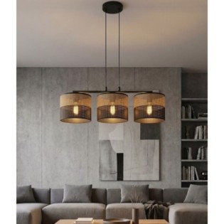 Lomis Brown Pendant Lamp (3 lights)