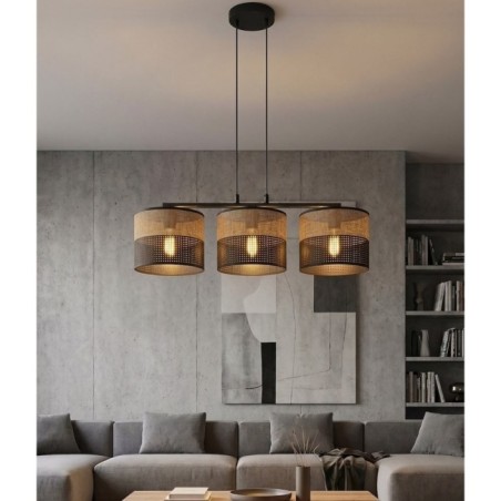 Lomis Brown Pendant Lamp (3 lights)
