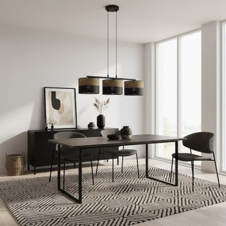 Lomis Brown Pendant Lamp (3 lights)