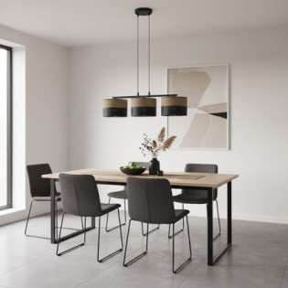 Lomis Brown Pendant Lamp (3 lights)