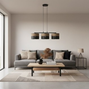 Lomis Brown Pendant Lamp (3 lights)