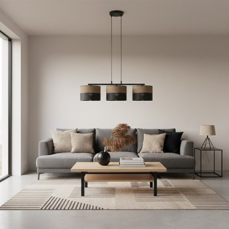 Lomis Brown Pendant Lamp (3 lights)