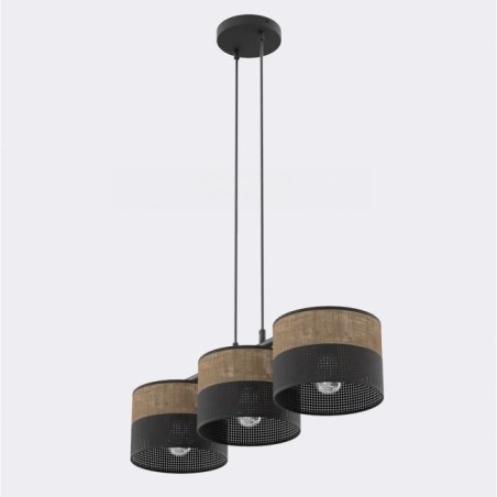 Lomis Brown Pendant Lamp (3 lights)