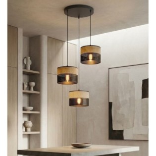 Lomis II Brown Pendant Lamp (3 lights)