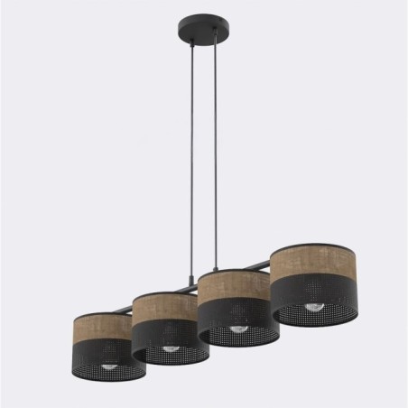 Lomis Brown Pendant Lamp (4 lights)