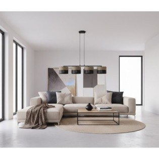 Lomis Brown Pendant Lamp (4 lights)
