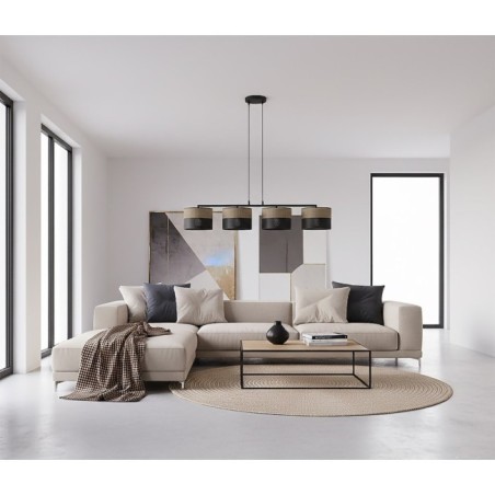 Lomis Brown Pendant Lamp (4 lights)