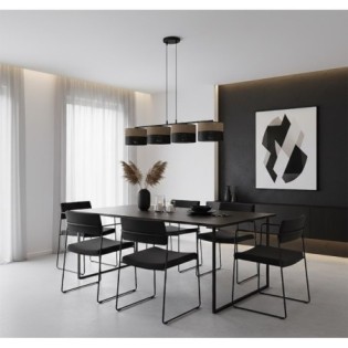 Lomis Brown Pendant Lamp (4 lights)
