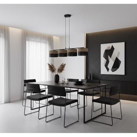 Lomis Brown Pendant Lamp (4 lights)