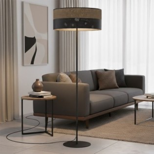 Lomis Brown Floor Lamp