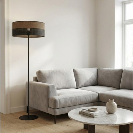 Lomis Brown Floor Lamp