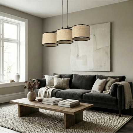 Nar Rattan Pendant Lamp (3 lights)