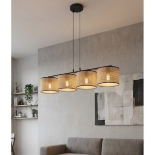 Nar Rattan Pendant Lamp (4 lights)