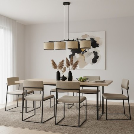Nar Rattan Pendant Lamp (4 lights)