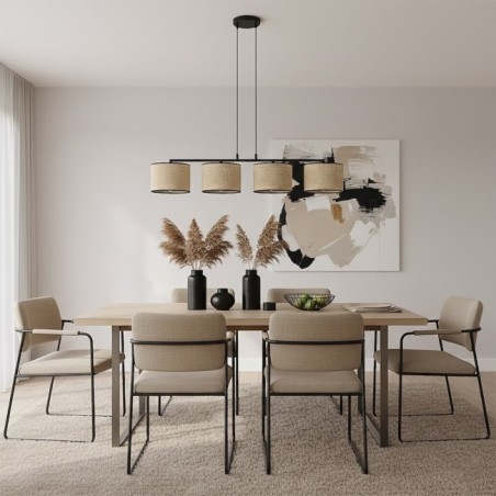 Nar Rattan Pendant Lamp (4 lights)