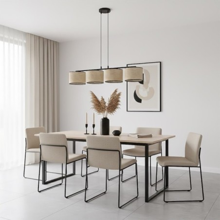 Nar Rattan Pendant Lamp (4 lights)