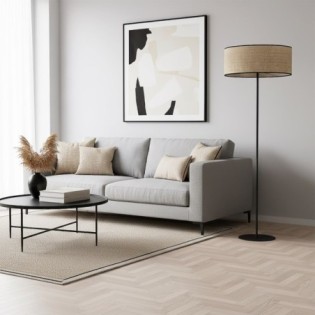 Nar Rattan Floor Lamp