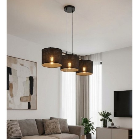 Nar Black Pendant Lamp (3 lights)