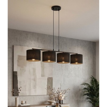 Nar Black Pendant Lamp (4 lights)