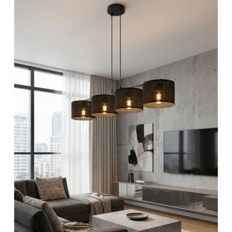 Nar Black Pendant Lamp (4 lights)