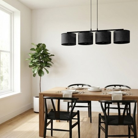 Nar Black Pendant Lamp (4 lights)
