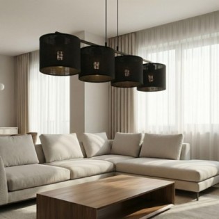 Nar Black Pendant Lamp (4 lights)