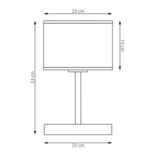 Table lamp Nar Gray